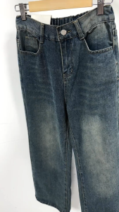 [BEST SELLER!!]Celana jeans panjang wanita pinggang karet celana kulot wanita celana baggy pants wanita celana jeans wanita jumbo