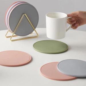 1PC 15Cm Tròn Thảm Silicon Chống Trơn Trượt Chống Thấm Nước Chịu Nhiệt Cốc Coaster Đệm Bàn Placemat Nồi Bát Giá Đỡ Phụ Kiện Nhà Bếp