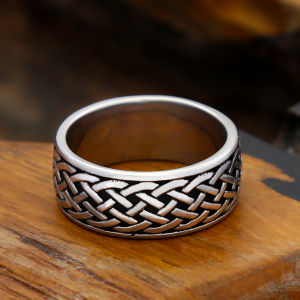 Simple Vintage Viking Celtic Knot Rings For Men Women Stainless Steel Nordic Amulet Ring Fashion Jewelry Gifts Dropshipping