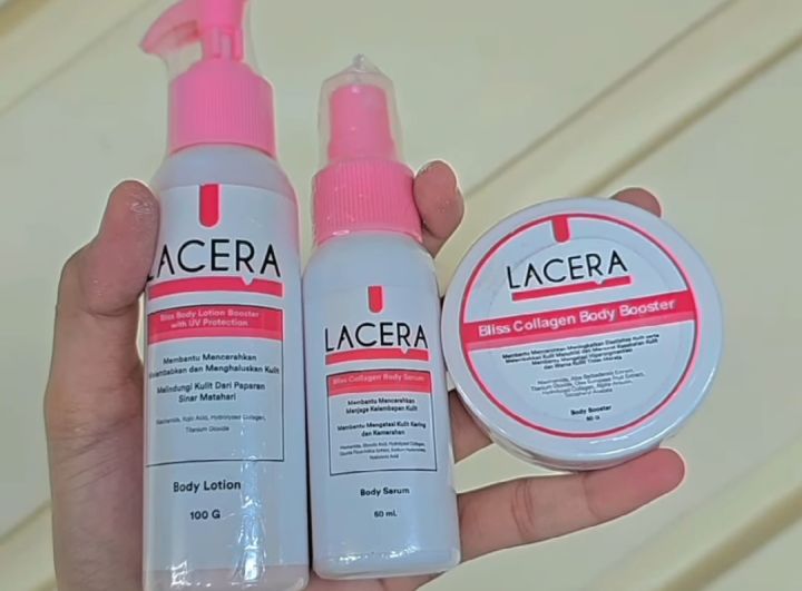 Lacera body lotion paket bundle body care ( body lotion , body serum ...