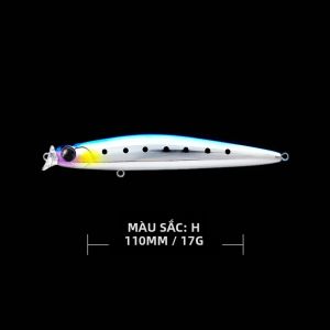 BILLINGS 1 Cái 11cm/17g Mồi Giả Nổi Hình Cá Con Với Mắt Sống Động Như Thật Dành Cho Câu Cá Đen Và Cá Đầu Đen