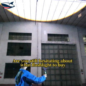 SMILING SHARK SD5323 LED Flashlight 5Mode Super Bright M60 6000LM 26800 Type-c Rechargeable Torch Light Waterproof Outdoor Camping Lighting