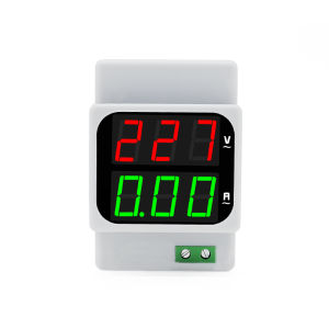 ที่วัดแรงดันแอมแปร์จอแสดงผลแบบดิจิตอลคู่220V AC1-120A แอมป์โวลต์มิเตอร์ไฟ LED 50-500V