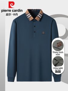 Áo polo nam Pierre Cardin tay dài thêu cao cấp thời trang công sở