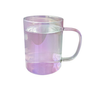Moda 350ml 450ml Heat Resistant Coffee Glass Creative Aurora Milk Mugs Cup Desktop Drinking Drinkware