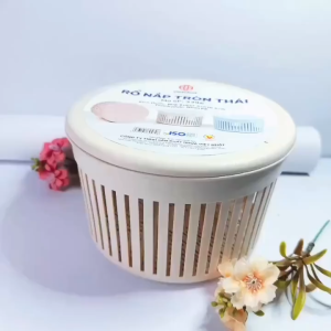 Rổ Nắp Tròn Thái 3396 Cao Cấp Rổ Nhựa Việt Nhật Đựng Thực Phẩm Đa Năng Tiện Dụng