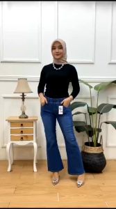 CELANA CUTBRAY  PALET PUTIH MAVEL JEANS WANITA MASA KINI YANG LAGI TREND 2025 JUMBO