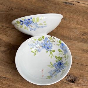 Bát Tròn Vẽ Tay Bằng Gốm Sứ Không Chì Không Độc Hại Dùng Cho Gia Đình Họa Tiết Hoa Lá Đồ Dùng Ăn Uống Hàng Ngày Sứ Jingdezhen