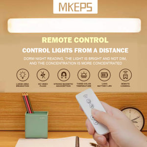 Magnetic LED Lights For Room Desk Lamp Rechargeable Lamps At Night Light With Remote Control Dimming