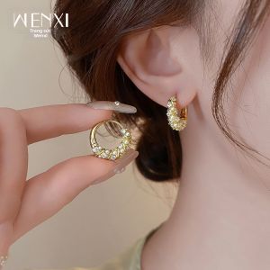 WENXI | Bông Tai Ngọc Trai Lấp Lánh