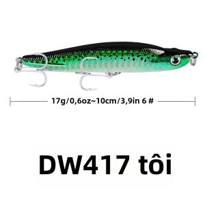 PROBEROS 1 110mm Minnow Mồi Câu Cá 17g Nhân Tạo Cao Cấp Mồi Wobbler Crankbait Thiết Kế Ngoài Trời Biển Sông Hồ Câu Cá