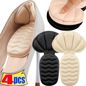 4Pcs Thicken Sponge Heel Stickers Shoe Cushion Heel Protector Shoes Adjuster Pain Relief Non-slip High Heels Inserts Heel Pads Shoe Half Insoles