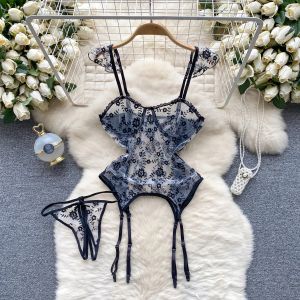 Đồ Lót Liền Thân Chất Liệu Nhung In Họa Tiết Báo Dành Cho Nữ Kiểu Halter Ôm Sát Thoải Mái Phong Cách Cổ Điển Gợi Cảm Thời Trang.