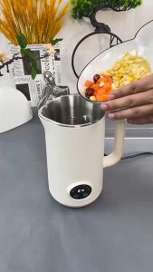 [Local distribution] Mini 10 piece 1000ml soya milk maker machine 豆浆机破壁机 Full automatic intelligent household soya bean maker machine Multi function soymilk mixer Portable electric kettle Mini kettle Travel silent heating wall breaker Juice machine