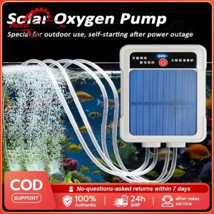 USB Solar Oxygen Pump Portable High Power Quiet Fish Tank Aerator For Outdoor Fishing