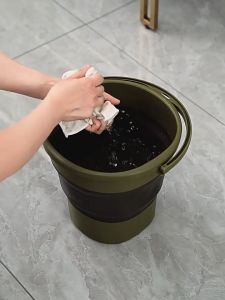 มัลติฟังก์ชั่น ถังน้ำพับได้ Folding bucket แบบพกพาสะดวก ล้างรถ ถังตกปลา การตั้งแคมป์กลางแจ้งที่บ้าน