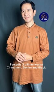 Baju Koko Pria Tangan Panjang Bahan Kaos 30 S Baju Kurta Dewasa