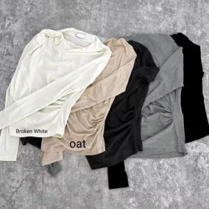 April Top Blouse / Atasan Wanita Lengan PanjangRip Knit Terbaru