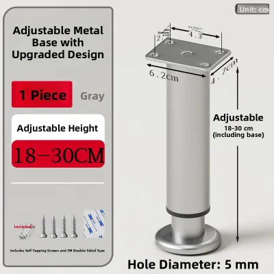 FULAIAN | Adjustable Extendable Support Legs for Computer Desk Bookcase Sofa TV Cabinet