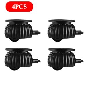 4pcs/Set Self-Adhesive Caster Wheel with Brake360° Swivel Universal Pulley WheelsMute Furniture Roller for Storage Box Cabinet