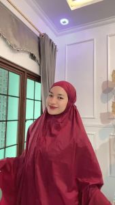 Mukena Travel Mini Parasut Korea Tanpa Lasercut