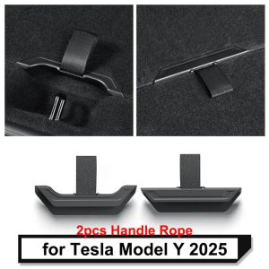 Phụ Kiện Nội Thất Xe Tesla Model Y Juniper 2025 2026 Dây Rút Móc Treo Cốp Sau Chất Liệu ABS