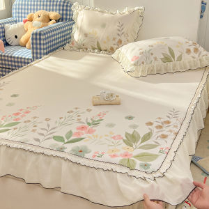 Suxuan | Cool Ice Silk Summer Bed Sheet Set Soft