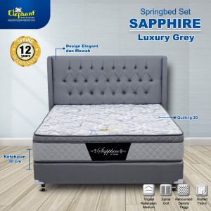 Elephant Springbed Set Saphire (Khusus Jabodetabek)
