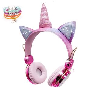 Cute Unicorn Wireless Earphone For Girls Kids Bluetooth Headphones with Mic Music Stereo Children Headset for School Kids Gifts