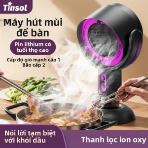 TINSOL Máy Lọc Không Khí Để Bàn Mini Máy Loại Bỏ Khói Khử Mùi Khử Trùng Sạc USB Di Động Công Cụ Lọc Không Khí