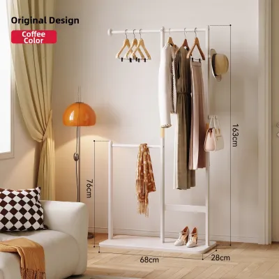 TINGXU | French Style Multifunction Coat Rack with Full Length Mirror