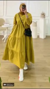 Gamis Homey Dress Raniah Bahan Premium Adem Nyaman Dipakai