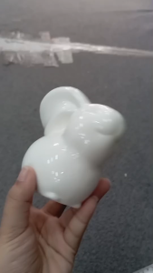 แจกันรูปกระต่ายสีขาว แจกันเซรามิก แจกันดอกไม้ สำหรับตกแต่งบ้าน โต๊ะทำงาน ห้องนอน และอื่นๆ