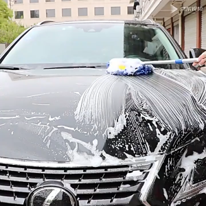 Multi-functional Car Wash Mop With Soft Bristles And Extendable Long HandleCar Cleaning ToolCar Wash Brush