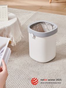 ecoco | High Capacity Stylish Open-Top Trash Can