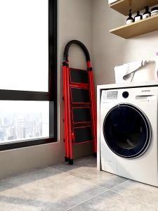 บันไดพับได้ บันไดเหล็ก มี4แบบให้เลือก 3/4/5/6ขั้น รับน้ำหนักได้ 80kg บันไดพับได้ บันไดอเนกประสงค์ Home folding ladder บันไดเล็ก บันไดพกพา บันไดพับเก็บ