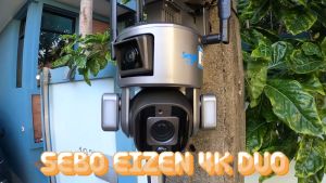 SebO Eizen 4K DUO 10x OPTIC ZOOM กล้องวงจรปิด ไร้สาย เลนส์คู่ 2 กล้อง บ้านเดียว 4G ภาพชัด 4K สูม 10 เท่า!