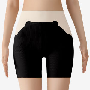 Miiow | High Waist Safety Pants Underwear Cat Person 2025 New Style Abdomen Slimming High Waist Hip Lifting Boxer Briefs Innerwear