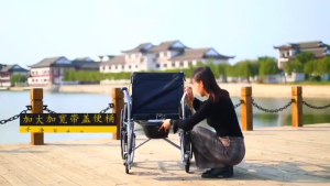 Wheelchair Fully Reclining Wheelchair Folding Portable Multi-functional Ultra light Trolley Rehabilitation Chair