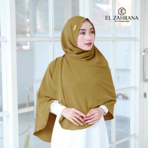 El Zahrana Lovely Shawl Cringkle Pashmina Oval Melayu - Pasmina Syari Jumbo Hijab Terbaru