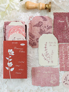 MO.CARD | 3D Stereoscopic Floral Plant Special Paper Retro Decorative Stickers