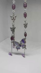 甜酷风蝴蝶项链轻奢小众设计感甜美气质锁骨链高级感百搭辣妹颈链