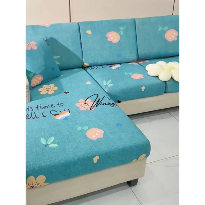 Vỏ bọc nệm sofa, bọc nệm ghế vải thun mỏng mịn họa tiết phong cách ...