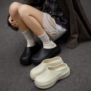 Dép Đi Trong Nhà Ngoài Trời Mùa Hè Mới Đế Dày Chống Thấm Nước Dép Xăng Đan Nhà Bếp Cho Nữ Dép Xỏ Ngón Đế PU EVA Thoáng Khí