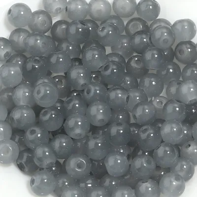 50-60Pcs/Lot 6mm 8mm Glass Beads Round Shape Loose Spacer Beads For Jewelry Making DIY Charms Bracelet Necklace Accessories