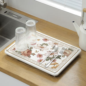 Retro Simple Silicon Dendroid Square Bathroom Washstand Storage Rack Hotel Toilet Toothbrush Holder One Layer No Drilling