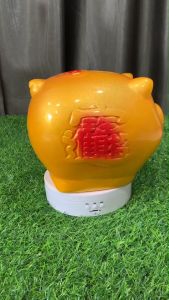 กระปุกออมสินปูนปลาสเตอร์น้องหมู ขนาดกลาง (L)