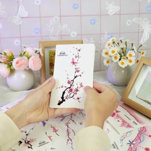 6 Sheets Colorful Flowers Temporary Tattoos Clavicle Chest Tattoo Stickers For Women Body Waterproof Fake Tattoo Wrist Tattoo