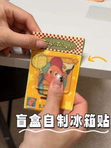 Magnetic DIY Fridge Magnet Craft Materials Creative Handmade Bé Gáis Waste Utilization Primary School Students Toys