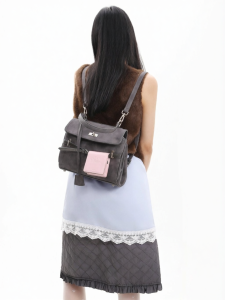 JANDRESS | Commute Large Capacity Backpack Crossbody Bag Small Grey